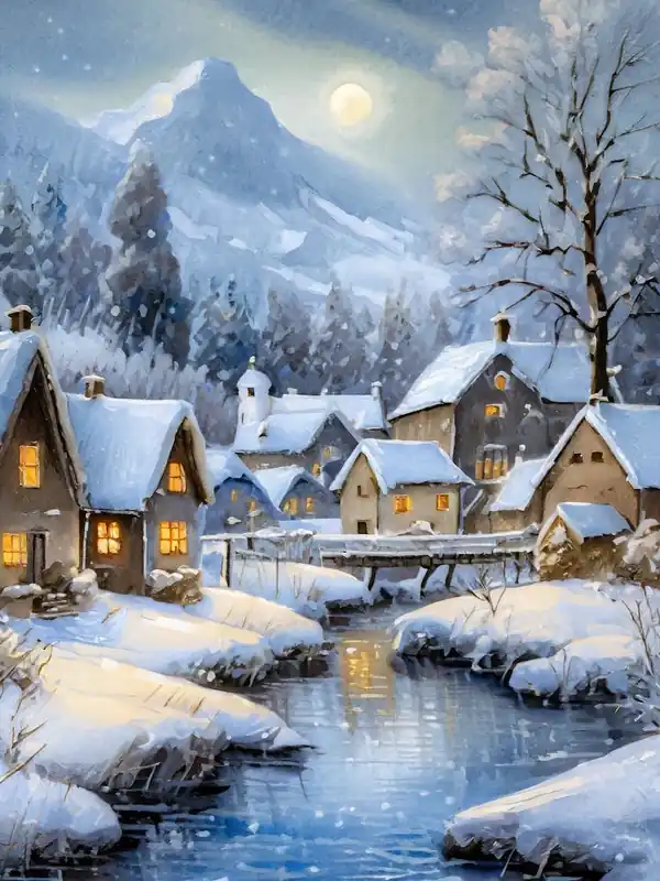 The Ethereal Beauty Of A Snow Covered Scandinavian Village 1 Buy Direct