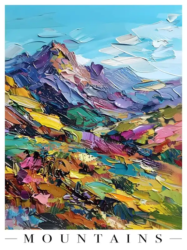 Top Pick Mountains Nature Colourful Abstract Art