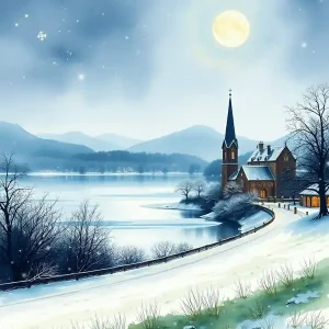 Winter Landscape With Church Bulk Order