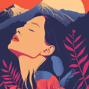 Super Sale Woman In The Mountains