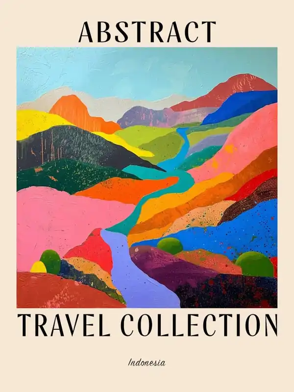 Express Delivery Abstract Travel Collection Poster Indonesia 1