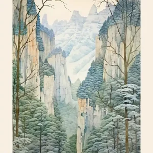 Zhangjiajie National Forest Park China 1 Poster In Demand