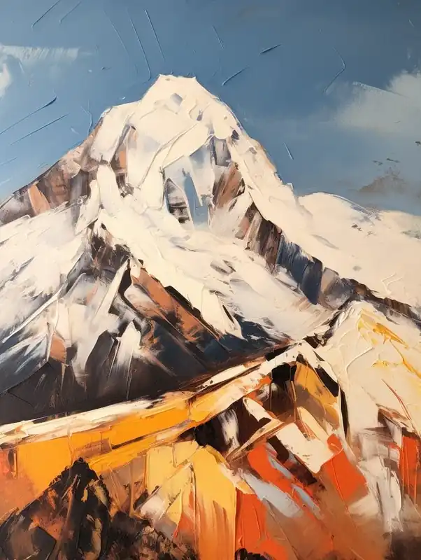 Mont Blanc France 3 Mountain Painting Price Cut