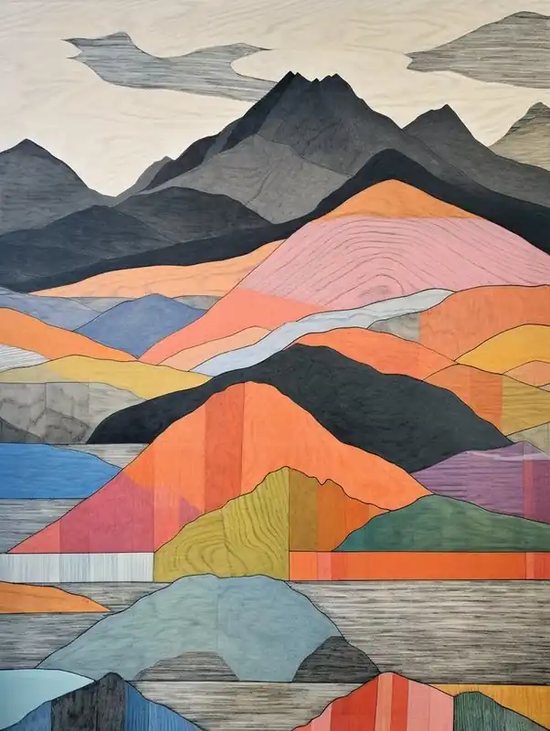 Ben Vorlich Scotland 2 Colourful Mountain Illustration Wholesale