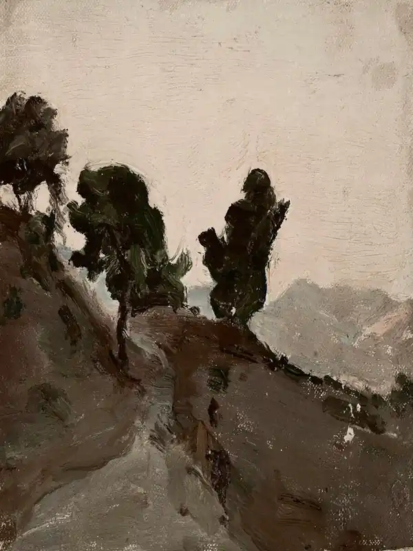 Trees On A Hillside Viral