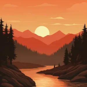 Sunset In The Mountains 27 Special Discount