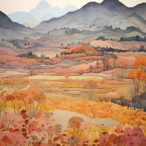 Trending Autumn National Park Painting Fuji Hakone Izu National Park Japan 1