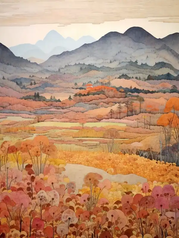 Trending Autumn National Park Painting Fuji Hakone Izu National Park Japan 1