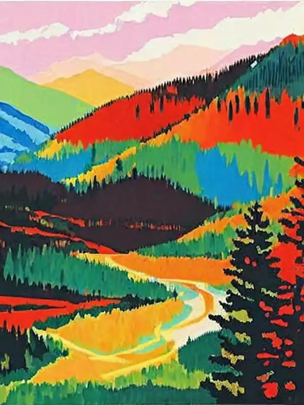Banff National Park Canada Abstract Colourful Fast Shipping