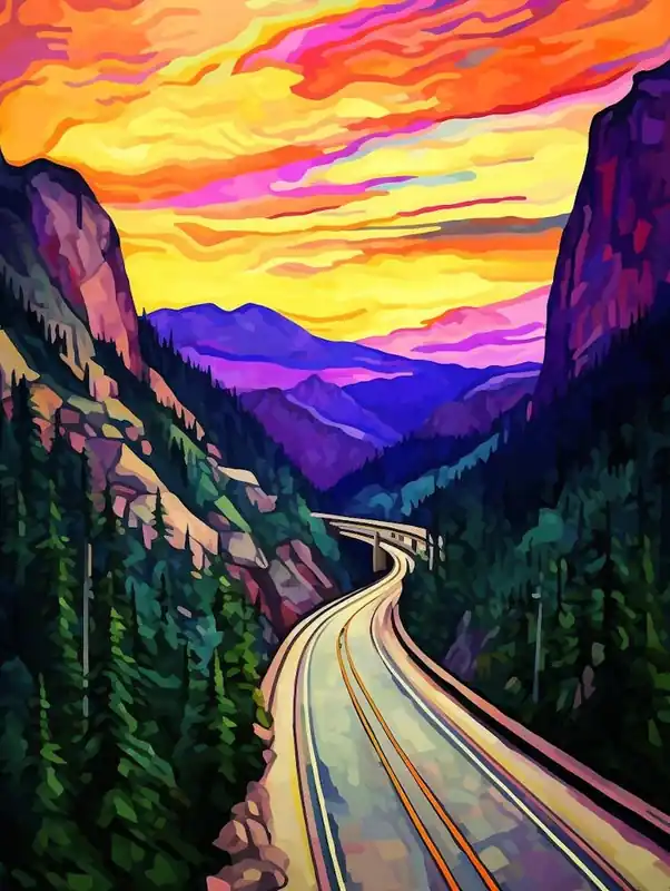 Snoqualmie Pass Retro Pop Art 19 Budget