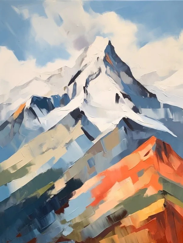 Mount Olympus Greece 9 Mountain Painting Viral