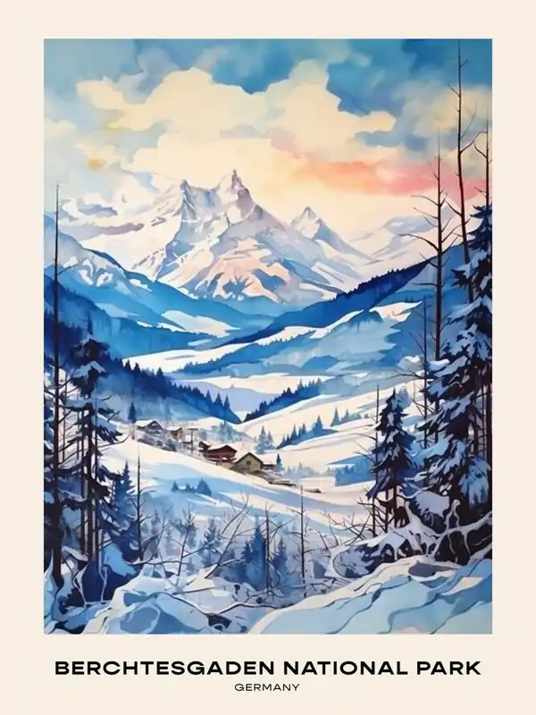 Popular Berchtesgaden National Park Germany 8 Poster