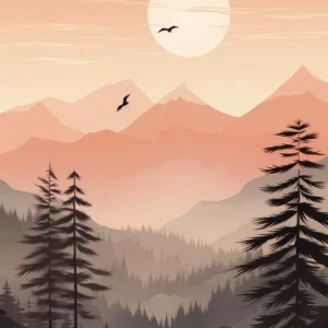 Sunset In The Mountains 23 Holiday Sale