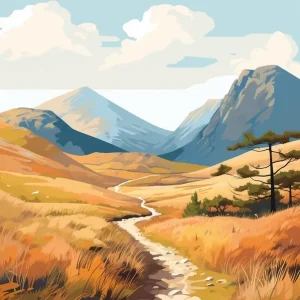 West Highland Way Ireland 5 Hiking Trail Landscape Brand New