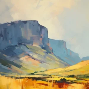 Table Mountain South Africa 1 Mountain Painting Budget