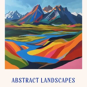 Wholesale Colourful Abstract Tierra Del Fuego National Park Patagonia 1 Poster Blue