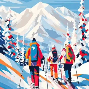 Whistler BlackcombBritish Columbia Canada, Ski Resort Illustration 2 Last Chance