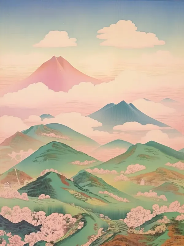 Mount Haku In Ishikawa Gifu Toyama, Japanese Landscape 2 Clearance