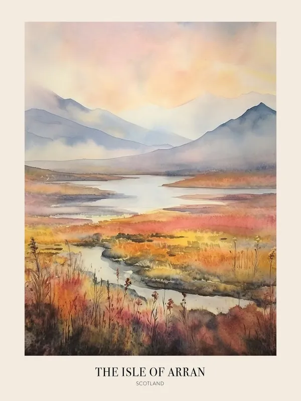 Limited Time The Isle Of Arran Scotland 2 Uk Trail Poster