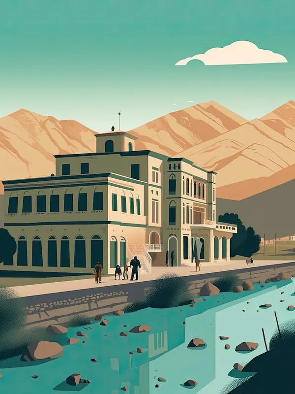 Fan Favorite Kabul Afghanistan Travel Illustration 4