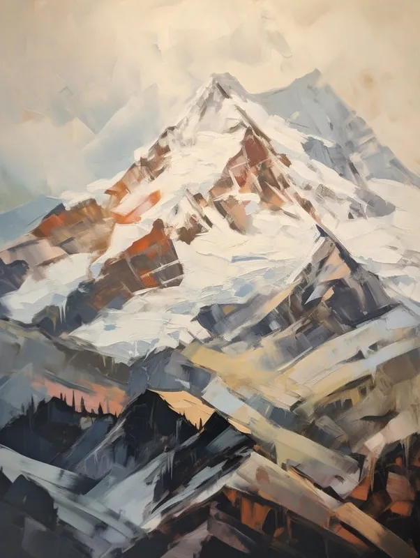 Monte Rosa Switzerland Italy 1 Mountain Painting Factory Price