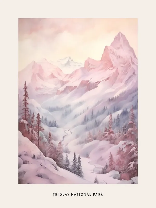Dreamy Winter National Park PosterTriglav National Park Slovenia 3 Super Sale