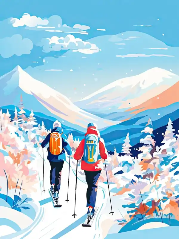 In Demand Are, Sweden, Ski Resort Illustration 1