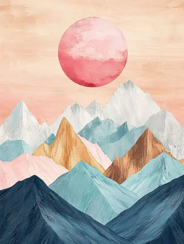 Direct From Factory Mountains Canvas Print