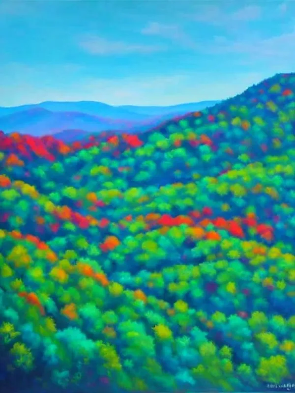 Don’t Miss Out Great Smoky Mountains National Park United States Of America Blue Oil Painting 1