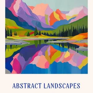 While Supplies Last Colourful Abstract Jasper National Park Canada 1 Poster Blue