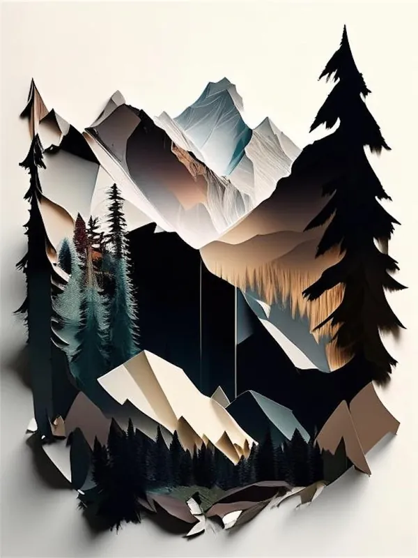 Jasper National Park Canada Cut Out Paper Hot Deal
