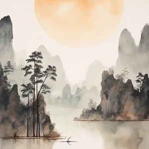 Watercolour Of Khao Sok National ParkThailand 3 Factory Price