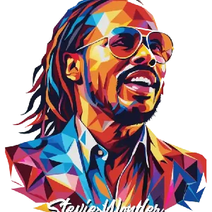 Stevie Wonder 04 Portrait Music Icon WPAP Pop Art Style Worldwide Shipping