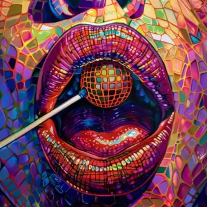 Woman'S Mouth Crafted