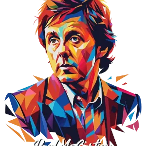 The Beatles Paul Mccartney 03 Portrait Music Icon WPAP Pop Art Style Exclusive Offer