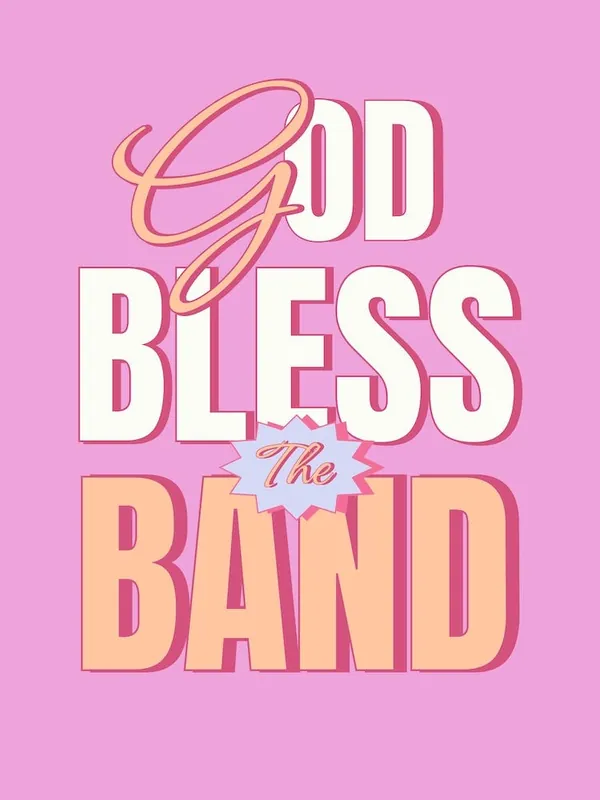 God Bless The Band, The Courteeners Lyric Poster, Pink Not Nineteen Forever Quote Hot Deal