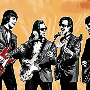 Super Sale Retro Vintage Rock And Roll Music Band wall art poster